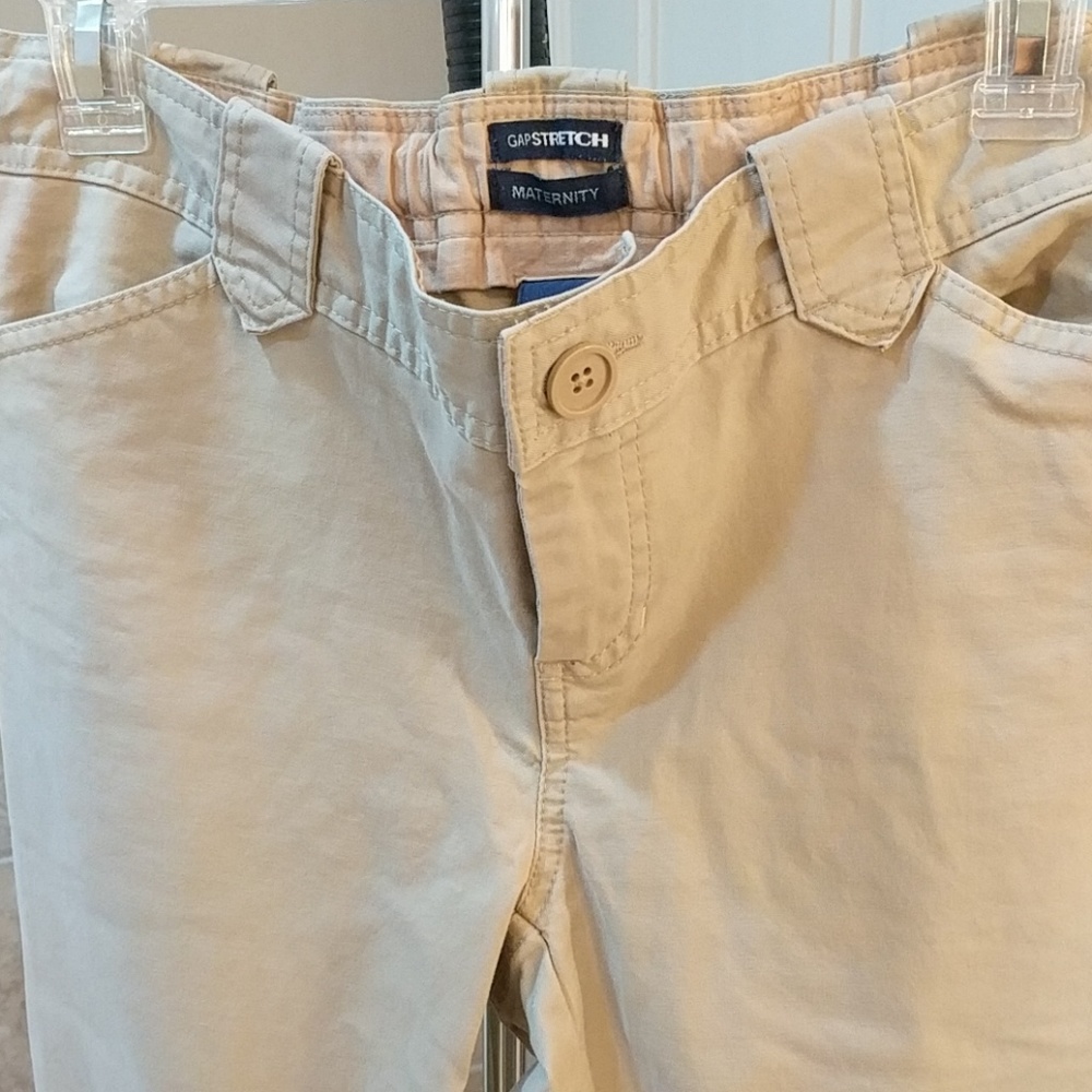GAP Stretch maternity khaki pants